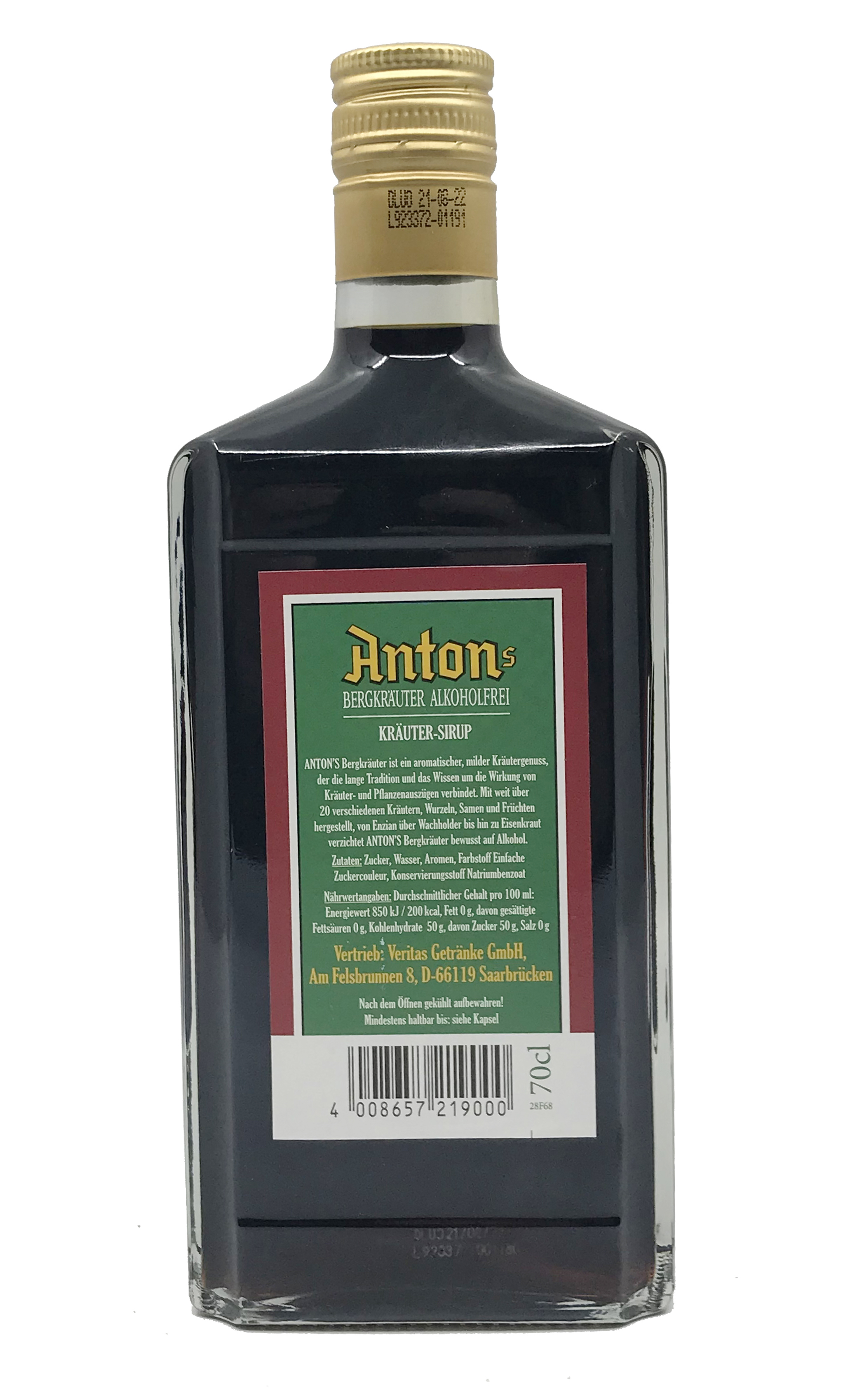 Antons Bergkräuter - 700 ml - alkoholfrei