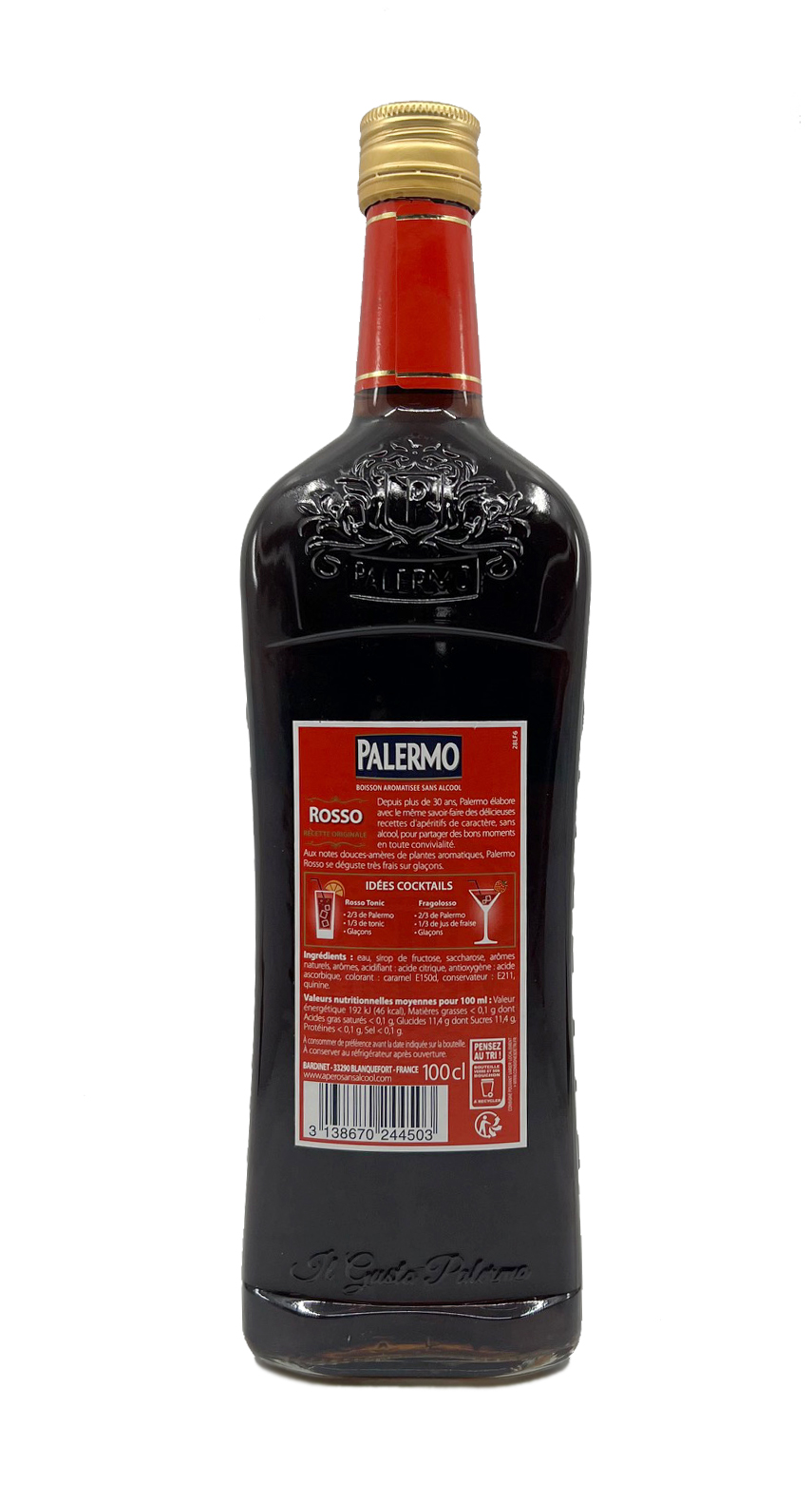 Palermo ROSSO - die alkoholfreie Wermoutalternative 1l 0,0%vol.