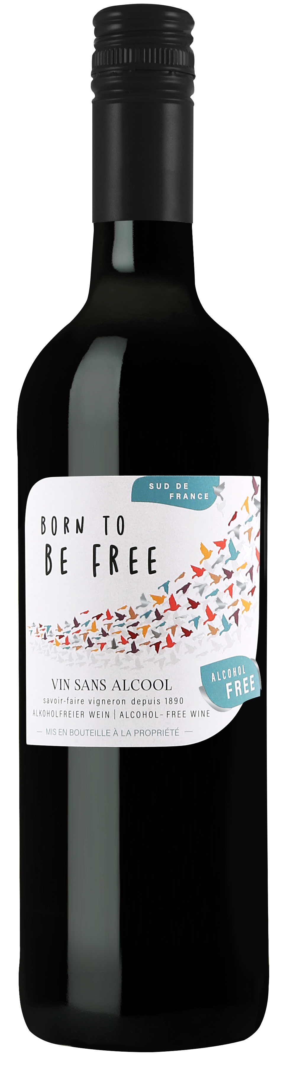 Born to be Free - Merlot Cabernet - Rotwein 0,75l 0,0% alkoholfrei