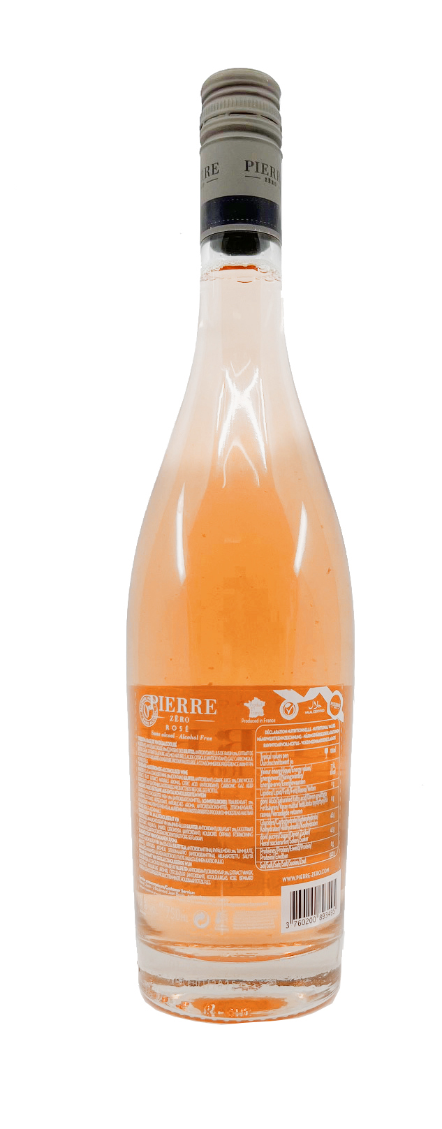 Pierre Zero 0% Rosé alkoholfreier Roséwein halbtrocken Grenache 0,75l