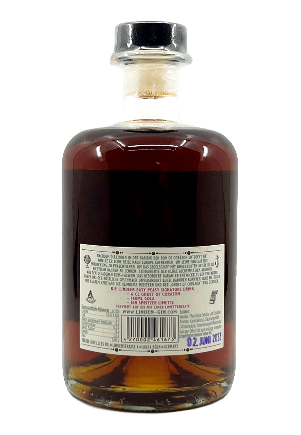 D.R. Lindens - Ghost of Corazon - alkoholfreier Rum 0,5l
